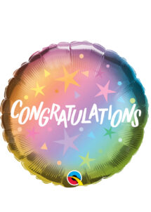 ballon félicitation, ballon congratulation, ballon message, ballon hélium, Ballon Congratulations, Félicitations, en Aluminium
