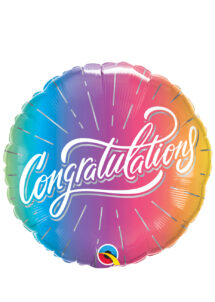 ballon félicitation, ballon congratulation, ballon message, ballon hélium, Ballon Congratulations, Félicitations, Vibrant, en Aluminium