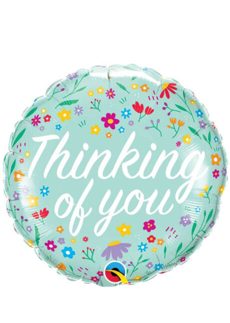 ballon message, ballon une pensée pour vous, ballon hélium, Ballon Pensées, Thinking of You, en Aluminium