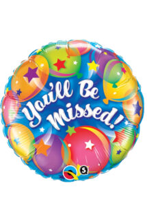ballon message, ballon hélium, ballon mylar, ballon you'll be missed