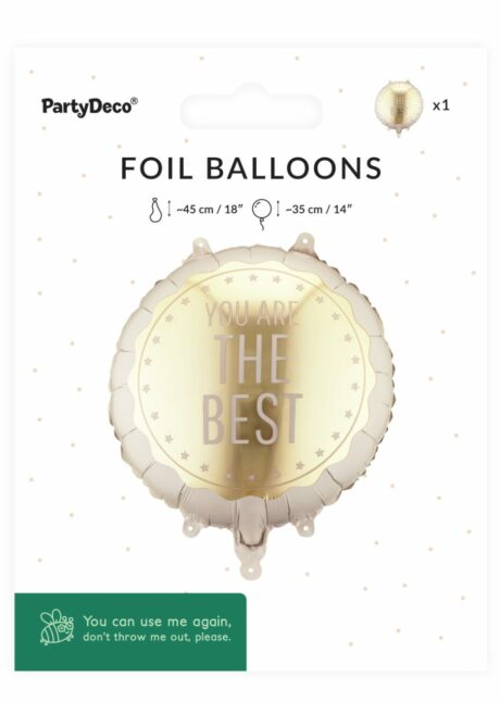 ballon félicitations, ballon tu es le meilleur, ballon message, ballon hélium, Ballon You Are the Best, en Aluminium