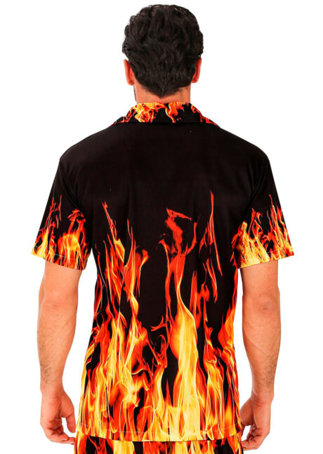 chemise flammes, déguisement flammes, déguisement feu, chemise diable, déguisement années 90, Chemise Flammes, Devil, Années 90