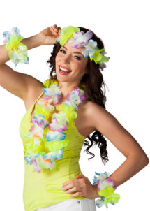 collier de fleurs, collier hawaïen, collier hawai, collier Hawaï, bracelet Hawaï, couronne de fleurs hawaï