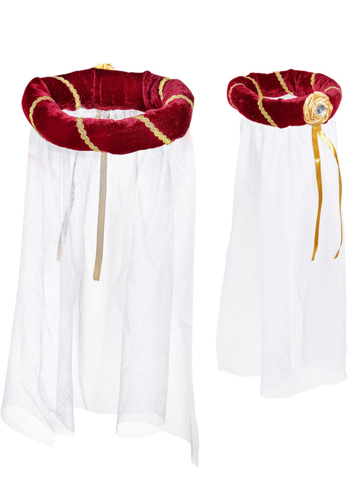 Couronne Dorée Autorité Métallique Crête Médiévale Coiffe Royale Icône