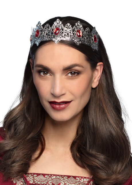 couronne de princesse, couronne de reine, diadème, tiare, Diadème de Princesse Royale, Argent et Rubis