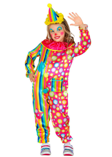 déguisement de clown fille, costume clown fille, Déguisement de Clown Pink, Fille