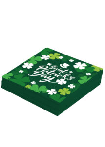 serviettes Saint Patrick, vaisselle jetable Saint Patrick, serviettes en papier saint Patrick, Irlande