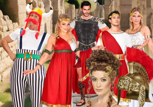 Soirée déguisement déco Romains, Grecs et Gaulois