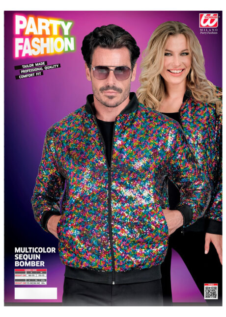 blouson paillettes, veste paillettes, bombers paillettes, paillettes multicolores sequins, veste disco, Blouson Bombers, Paillettes Sequins Multicolores