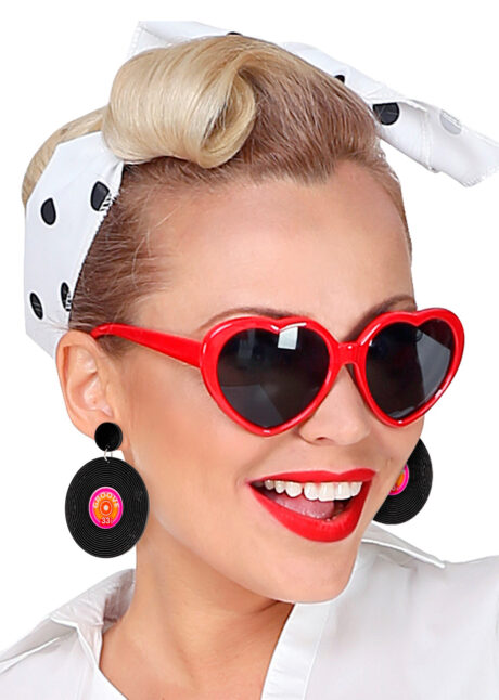 boucles d'oreilles disques vinyls, bijoux déguisements musiciens, Boucles d’Oreilles Disques Vinyls