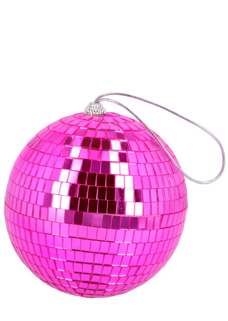 boule disco, boule à facettes, boule disco rose, Boule à Facettes, Boule Disco Rose, 15 cm