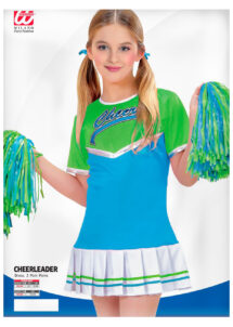 pompom girl enfant, déguisement fille, déguisements enfants, déguisement cheerleader fille