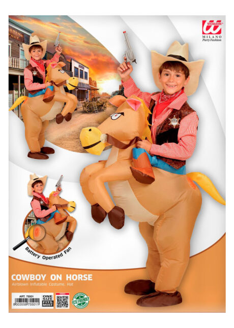 costume gonflable, déguisement gonflable pour enfant, déguisement gonflable cowboy rodéo, Déguisement Gonflable, Cowboy Rodéo, Enfant