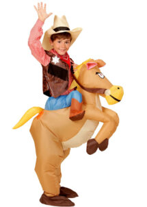 costume gonflable, déguisement gonflable pour enfant, déguisement gonflable cowboy rodéo