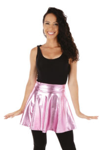 jupe rose, jupe disco, jupe futuriste, tutu rose, jupe métallisée