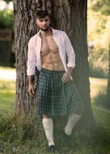 kilt Saint Patrick, kilt écossais, kilt écossais vert