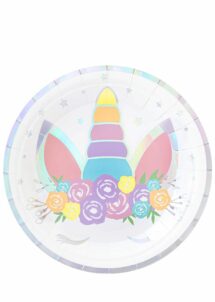 anniversaire licorne, assiettes licorne, anniversaire thème licorne