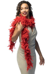 boa plumes rouges, boa rouge bordeaux, boa carnaval, boa Gatsby