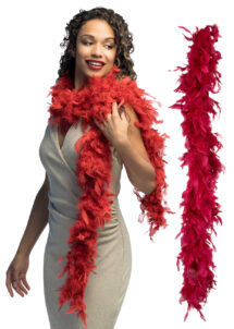 boa plumes rouges, boa rouge bordeaux, boa carnaval, boa Gatsby