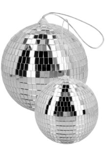 boule disco, boule à facettes, boule disco argent