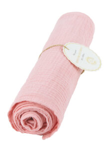 chemin de table, gaze de coton, chemin de table rose, décorations table