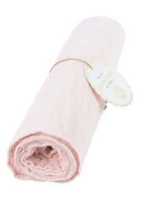 chemin de table, gaze de coton, chemin de table rose, décorations table