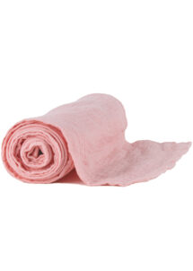 chemin de table, gaze de coton, chemin de table rose, décorations table
