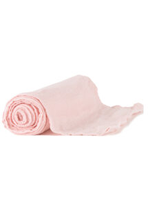 chemin de table, gaze de coton, chemin de table rose, décorations table