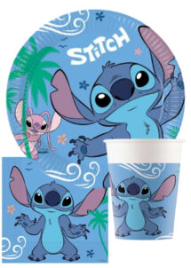 anniversaire stitch, vaisselle stitch, Lilo et stitch, vaisselle goûter d'anniversaire, décorations stitch