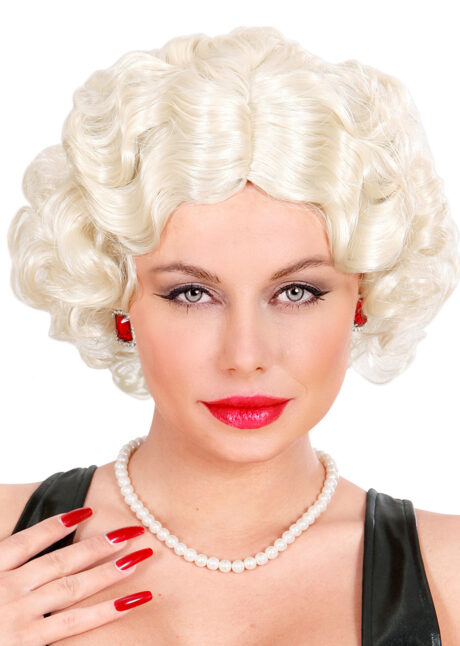 perruque blonde, perruque cheveux ondulés, perruque années 20, perruque femme, perruques paris, Perruque Années 20 Betty, Blonde