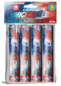 fumigènes, fumis, fumigènes France, fumigènes bleus, fumigènes rouges, fumigènes blancs, fumigènes changement couleur