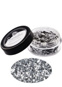 paillettes argent maquillage, paillettes libres argent Superstar, paillettes libres biodégradables