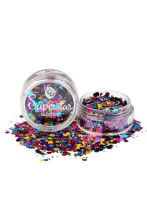 paillettes de maquillage, paillettes visage et corps, paillettes paillettes chuncky, paillettes multicolores