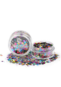 paillettes de maquillage, paillettes visage et corps, paillettes paillettes chuncky, paillettes multicolores