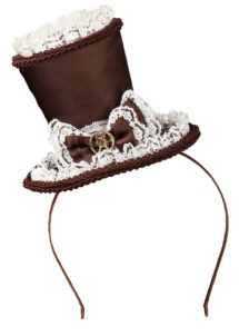 chapeau steampunk, accessoire steampunk, chapeau haut de forme, serre tête steampunk