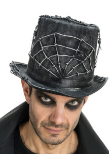 chapeau haut de forme barbelés, chapeau Halloween homme