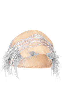 perruque faux crâne Viel homme, faux crâne avec mèches de cheveux, perruque de vieux