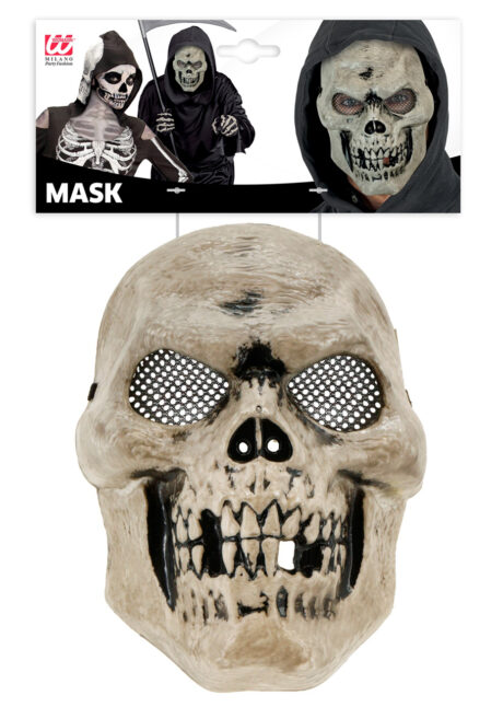 masque de squelette, masque tête de mort, masque halloween, Masque de Squelette, avec Filet sur les Yeux