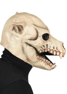masque de squelette de chien, masque Halloween, masque chien squelette