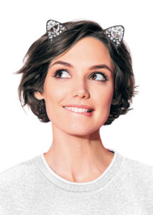 oreilles de chat, oreilles de chat strass, déguisement chat Halloween