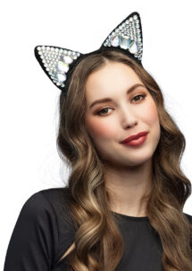 oreilles de chat, oreilles de chat strass, déguisement chat Halloween