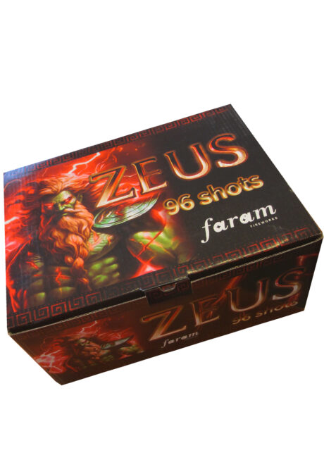 feu d'artifice pour particulier, achat feux d'artifice, feux d'artifices pour jardin, feu d'artifice automatique, Feu d’Artifice Automatique, 96 Coups, 1 mn 15, Zeus