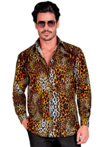 chemise léopard, chemise imprimée léopard