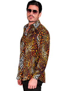 chemise léopard, chemise imprimée léopard
