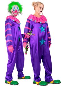 déguisement de clown adulte, combinaison de clown, déguisement de clown tueur
