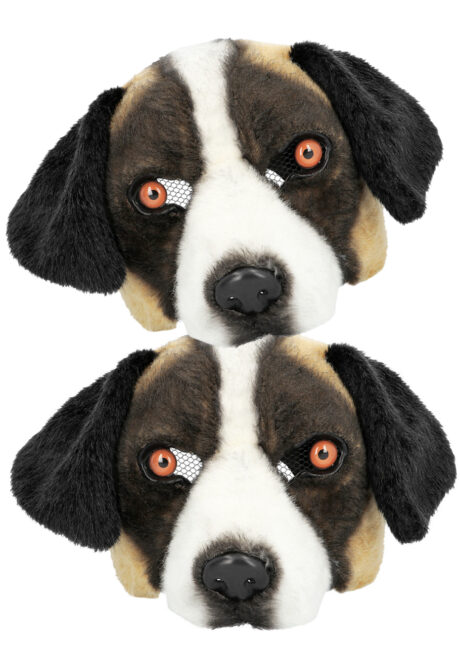 masque chien fourrure, masque de chien, Masque de Chien Fourrure, Demi Visage