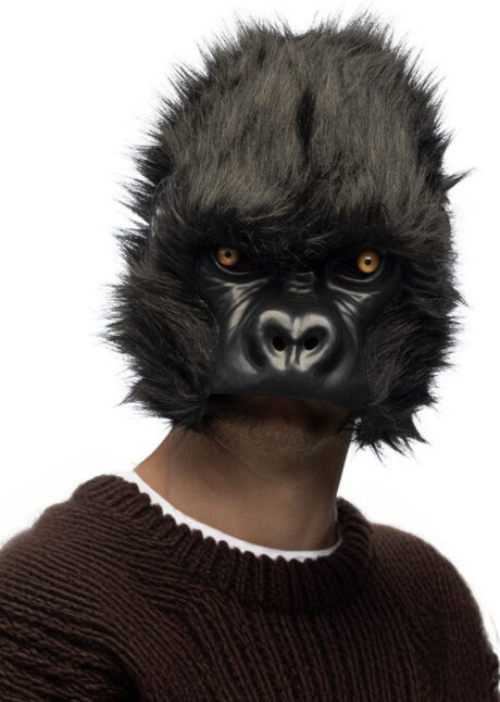 masque de gorille fourrure, masque gorille fourrure, Masque de Gorille Fourrure, Demi Visage