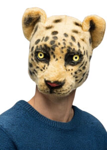 masque animal fourrure, masque léopard fourrure