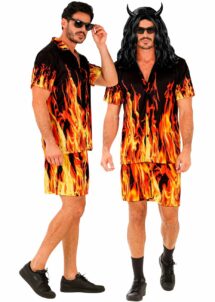 chemise flammes, tenue année 90