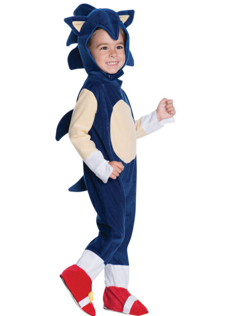 déguisement de Sonic, costume sonic, déguisement héros, déguisement jeux vidéos, Déguisement de Sonic Preschool, Garçon